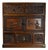 Vintage Chinese Huali Rosewood Carved "Antiques" Cabinet With 5 Drawers and Double Doors For Sale