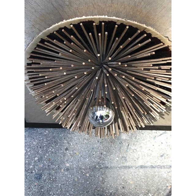 Italian Aluminum and Ebony Radiate Sconce by Otello Ciulinni for Viareggo, 1970s For Sale - Image 3 of 11