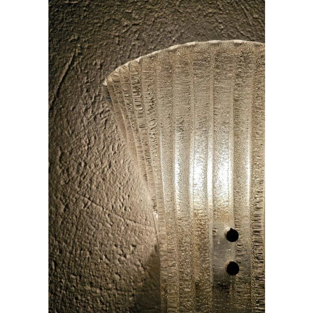 1970s Mid-Century Modern Murano Glass Sconces from Barovier and Toso, 1970, Set of 2 For Sale - Image 5 of 10