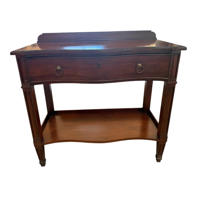 Baker Furniture Milling Road Mahogany Federal Style Tiered Console / Washstand For Sale