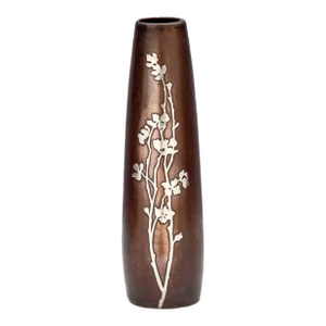 Early 20th Century Bronze & Sterling Silver Flower Vase
