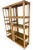 Vintage Tall Architectural Palm Beach Style Rattan Étagères, Pair For Sale In Naples, FL - Image 6 of 12