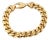Cuban Link 14k Yellow Gold 12mm Wide Bracelet For Sale