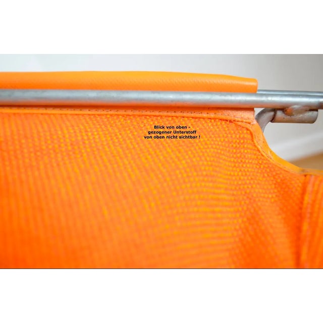 Metal Orange Penta Chair attributed to Jean-Paul Barry & Kim Moltzer for Wilhelm Bofinger, 1960s For Sale - Image 7 of 8