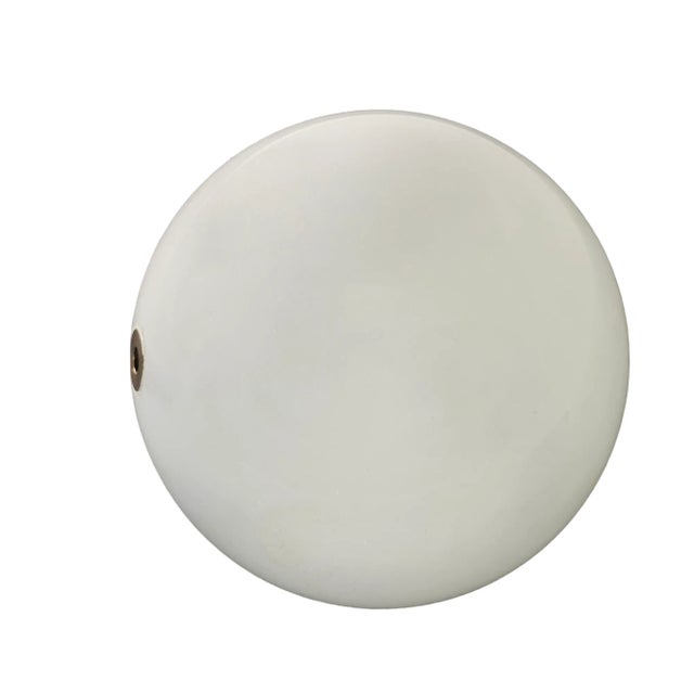 Beautiful marble sphere, brass lined hole so it can be attached to a rod and mounted. Italian Marble, White Marble ball,...