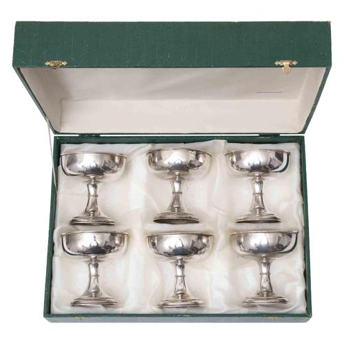 Italian Silver Champagne Coupes, 1960s, Set of 6 For Sale - Image 10 of 10