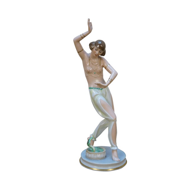 Antique Art Deco 1920's-1930's Rosenthal porcelain figurine number H 956 titled "Salambo," designed by Gustav Oppel....