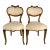 Pair of 19th Century French Transitional Louis Xv–xvi Style Water-Gilded Side Chairs For Sale