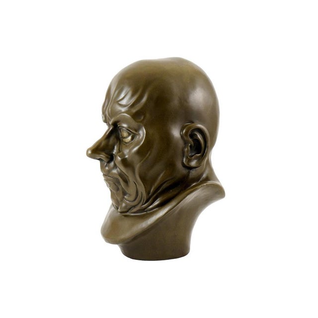 Neoclassical Style Bust, 18th Century, Bronze For Sale - Image 6 of 9