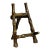 Vintage Pewter Faux Bamboo Table Easel For Sale
