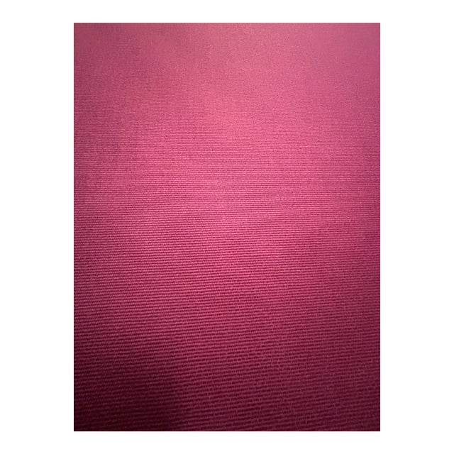58 Yards of Burgundy Ribbed Cotton Fabric From Brunschwig & Fils. For Sale