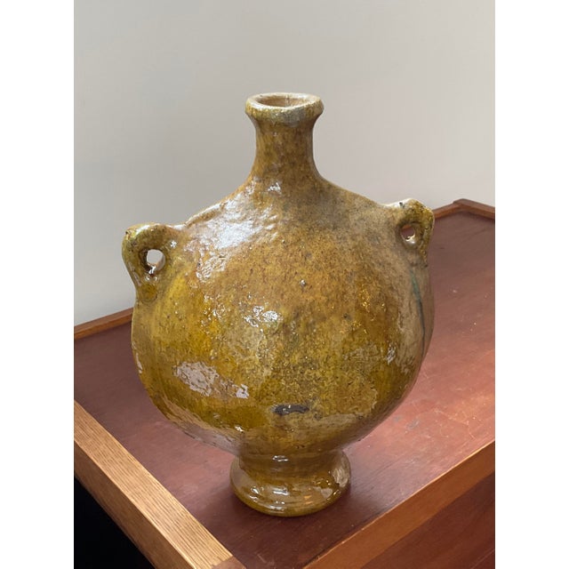 1980s Moroccan Vessel in Yellow For Sale - Image 18 of 18