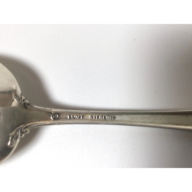 Mid 20th Century Mid 20th Century Belle Meade by Lunt Sterling Silver Service for 10 Flatware Set & Box - 54 Pieces For Sale - Image 5 of 8