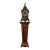 Antique Italian Louis XV Style Marquetry & Bronze Pedestal Clock - C. 1920 (2-Piece Set) For Sale