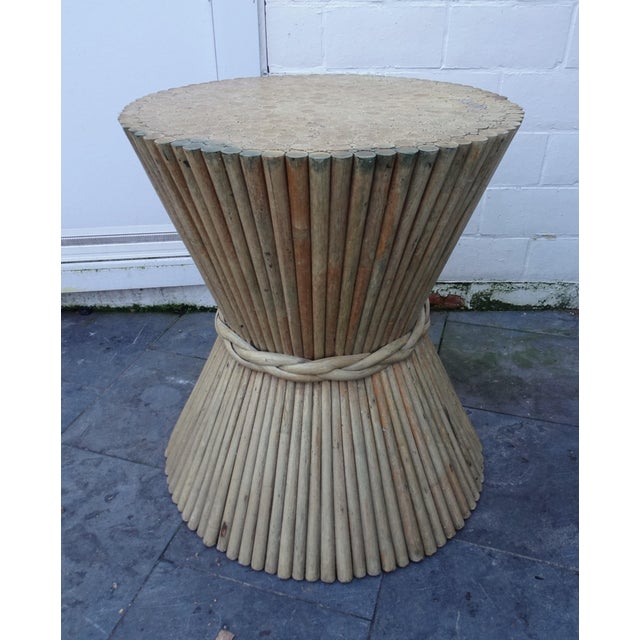 MC Guire Bamboo Rattan and Glass Dining Table, 1970s For Sale - Image 10 of 17