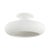 Hudson Valley Lighting Annie 16 in. 1 Light Semi Flush in Aged Brass and Ceramic White Limewash Finish For Sale