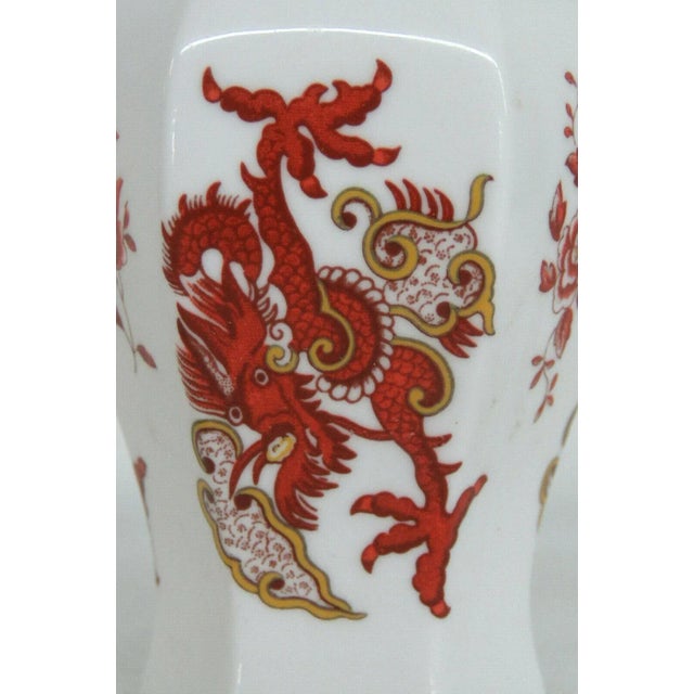 Crown Staffordshire Rangoon Dragon Small English Bone China Vase For Sale In Miami - Image 6 of 11