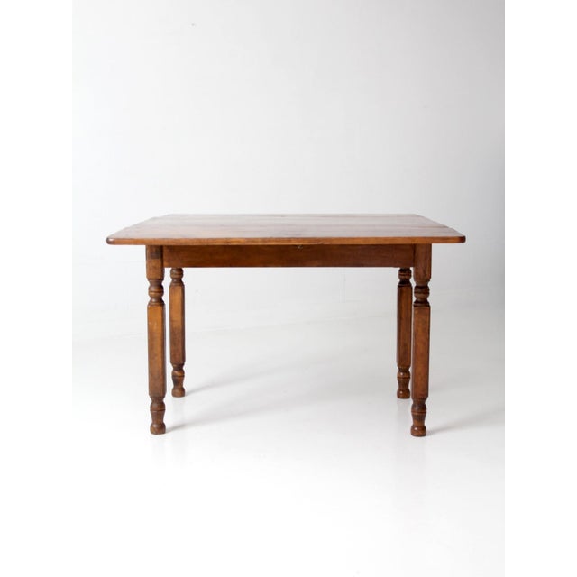 Antique American Country Drop Leaf Table For Sale - Image 11 of 15