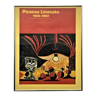Pablo Picasso Modernist Art Exhibition Poster "Picasso Linocuts 1958-1963" For Sale