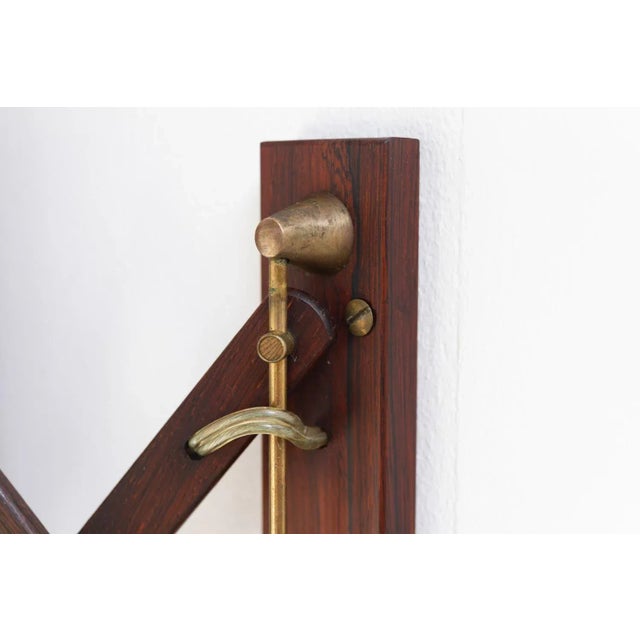 Brown Mid-Century Danish Rosewood Scissor Wall Lamp, 1960s For Sale - Image 8 of 18