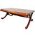 Late 20th Century Neoclassical Flame Mahogany & Satinwood Inlaid Curule Coffee Table For Sale In San Diego - Image 6 of 18