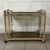 1970s Modern Bar Cart in Gold and Chrome Metal with Smoked Glass, 1970s For Sale - Image 5 of 9