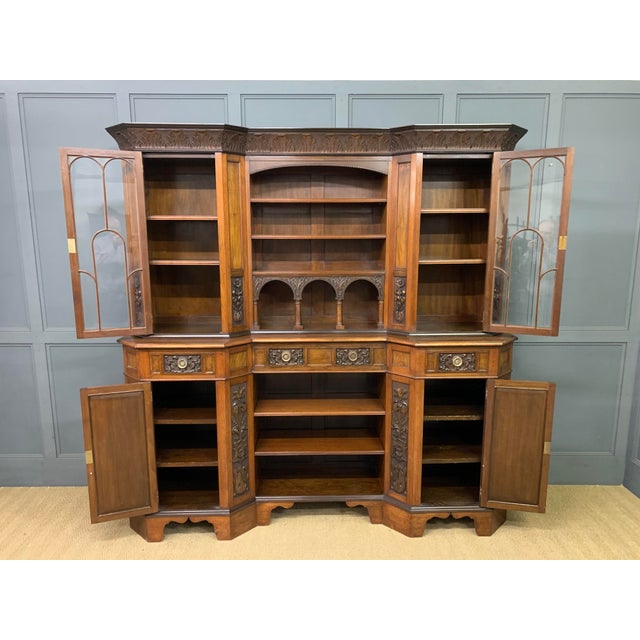 Arts and Crafts Walnut Sideboard, 1885 For Sale - Image 10 of 18