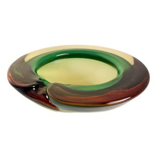 Seguso Vetri Murano Style Sommerso Glass Bowl, 1960s Italy For Sale