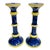 Italian Hand-Painted Porcelain Candlesticks by Intrada - a Pair For Sale - Image 4 of 7