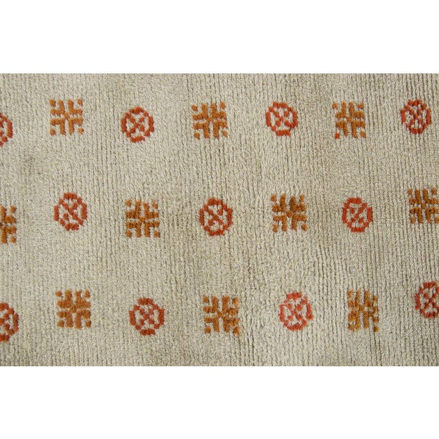 Rug & Kilim Vintage Swedish Rya Wool Dated Rug With Geometric Motifs by Rug & Kilim, 1940-1949 For Sale - Image 4 of 9