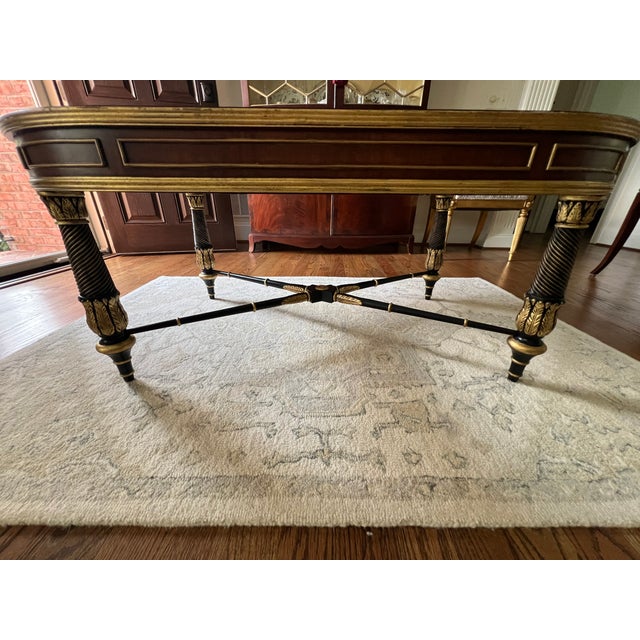 E J Victor Mahogany and Ebony Glass Cocktail Table For Sale - Image 10 of 18