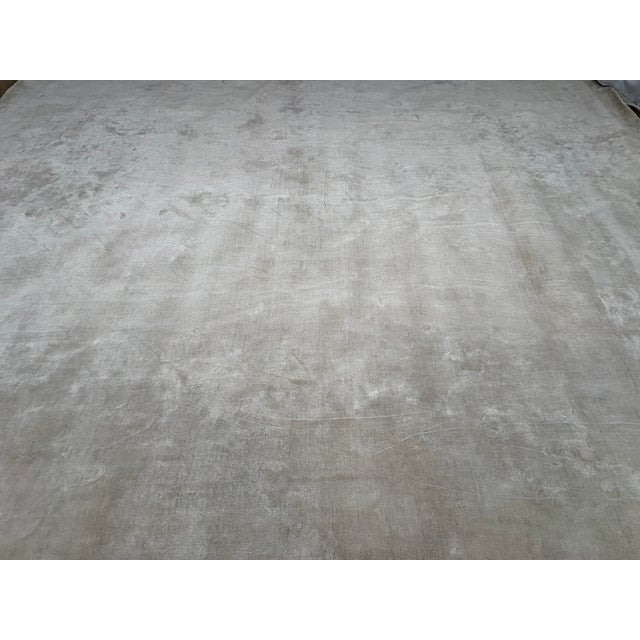 Contemporary Rh Malta Linen Rug – 10' × 14' 100% Linen | Hand-Loomed Luxury Construction | Rare Rh Collection For Sale - Image 3 of 18
