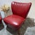 Mid-Century Modern Cocktail Chairs in Red Faux Leather, 1950s, Set of 2 For Sale - Image 15 of 16