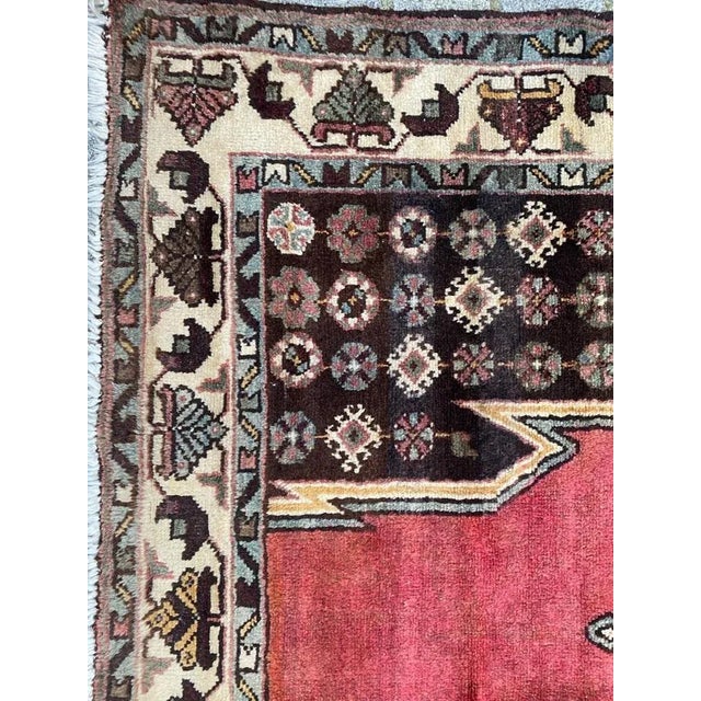 Vintage Rustic Wool Rug, 1950s For Sale - Image 4 of 14