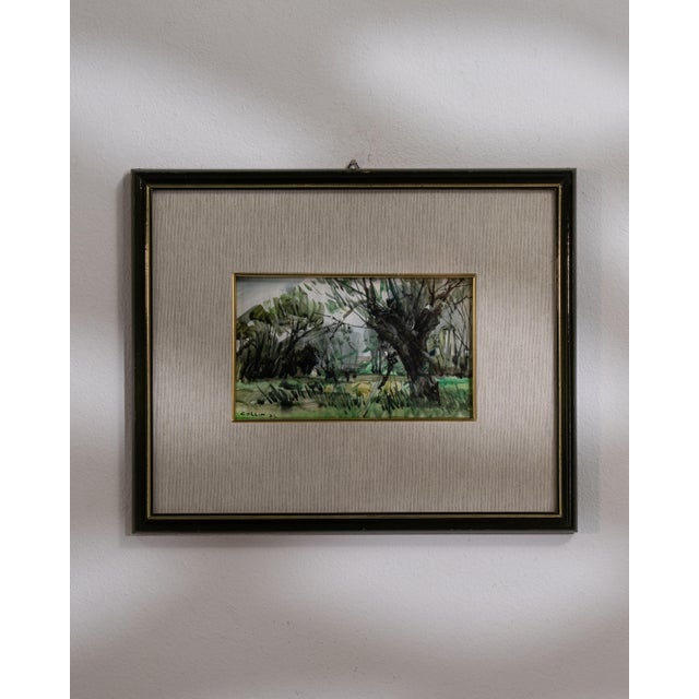 Mid 20th Century France Brown Wood Drawing For Sale - Image 15 of 15