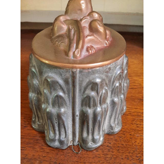 Copper Vintage 19th C Copper Mold Pudding Pan For Sale - Image 8 of 12