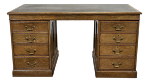 English Flat Desk in Oak