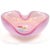 Murano Fratelli Toso Murano Vintage Millefiori Wild Flowers Pink Opalescent Italian Art Glass Heart Bowl For Sale - Image 4 of 7