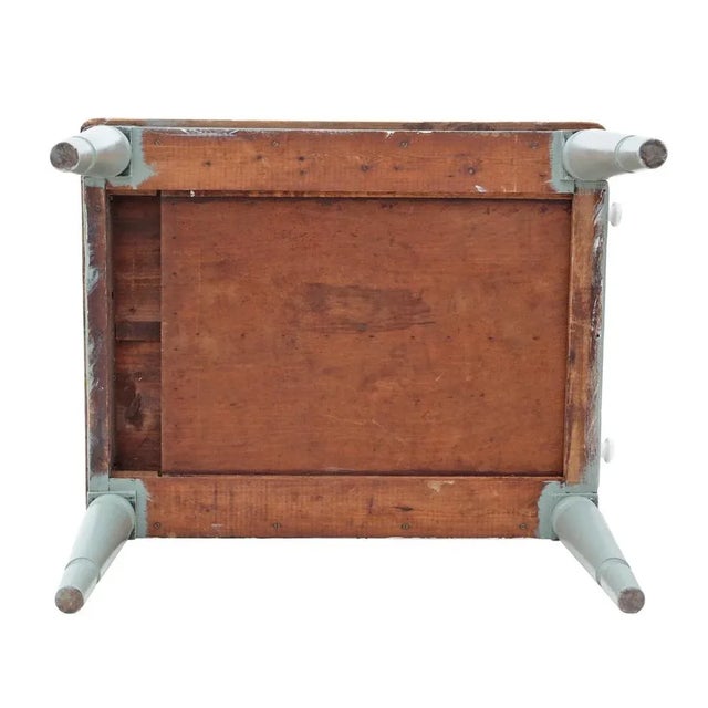 Antique Pine Kitchen Dining Table, 1915 For Sale - Image 9 of 10