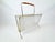 Gold Mid-Century Modern Magazine Rack with Bamboo Handle, 1960s For Sale - Image 8 of 9