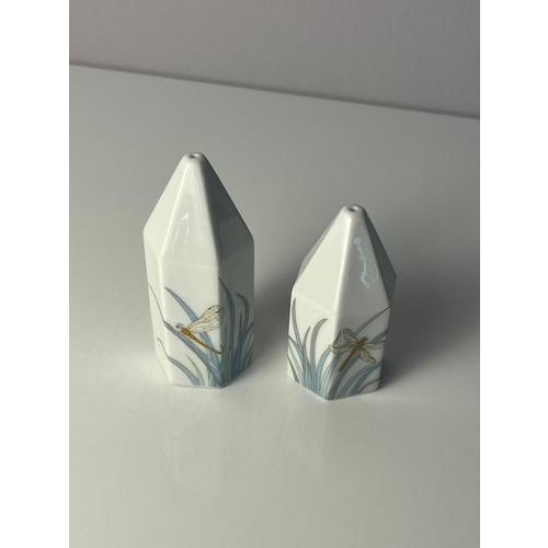 Polygon Dragonfly Salt and Pepper Shakers by Tapio Wirkkala for Rosenthal Studio Line, Set of 2 For Sale - Image 3 of 11