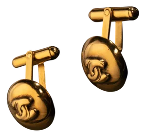 Vintage Gilded Metal Handle Buttons with Double C Logo No. 368 from Chanel, 1990s