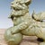 Pair of Antique Celadon Glazed Guardian Lions – 9.8" Foo Dogs With Brocade Balls For Sale In Los Angeles - Image 6 of 9