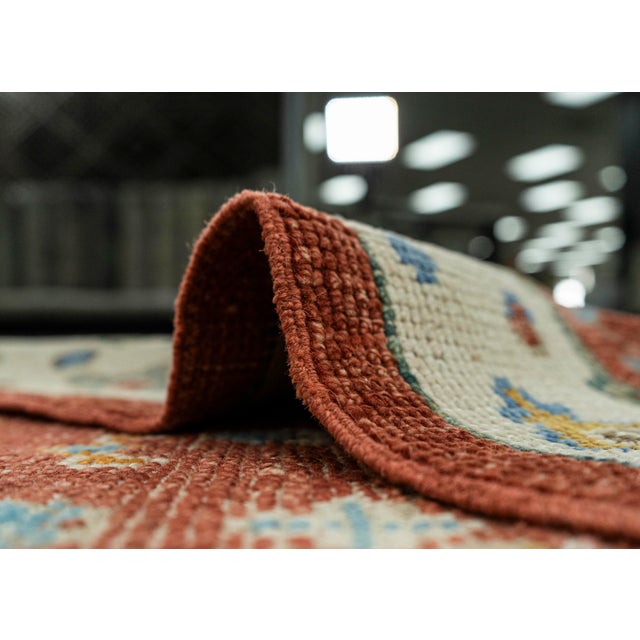 Textile Turkish Oushak Rug 3'10"x 5'10" #19548 For Sale - Image 7 of 8