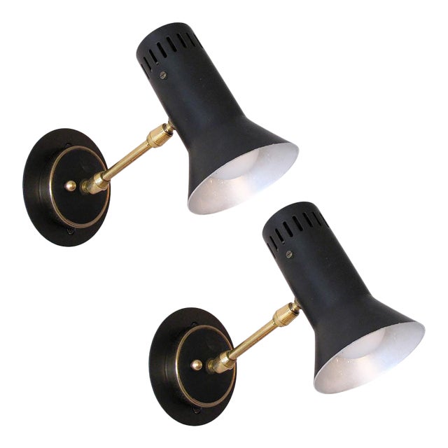 Pair of Italian Wall Lights, 1950 For Sale