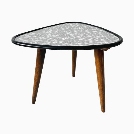 Mid-Century Triangular Plant Table, 1950s For Sale - Image 9 of 9