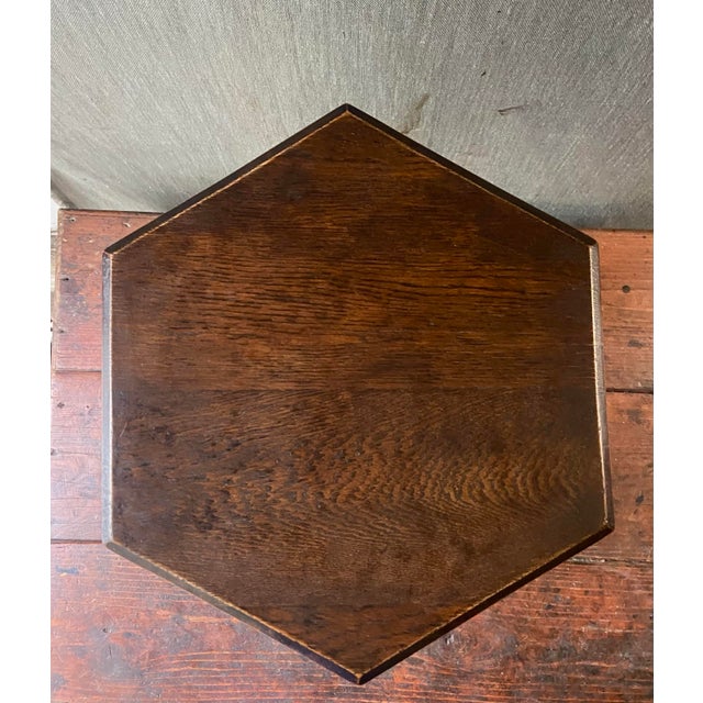 1910s Arts & Crafts Oak Side Table or Tabouret For Sale In San Francisco - Image 6 of 6