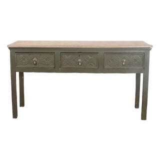 18th Century English Dresser Base For Sale