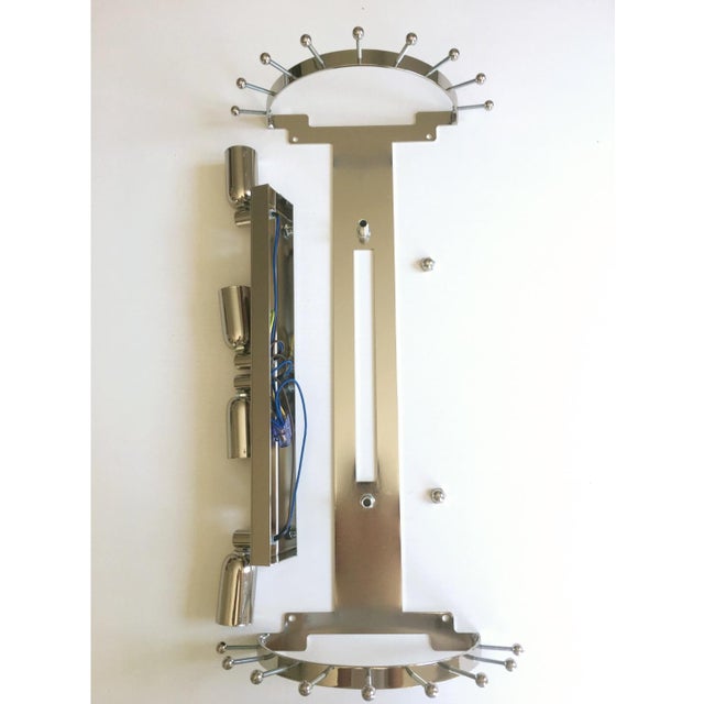 Vintage Italian Crystal Triedo Wall Sconces Styled After Murano - Pair For Sale - Image 9 of 9