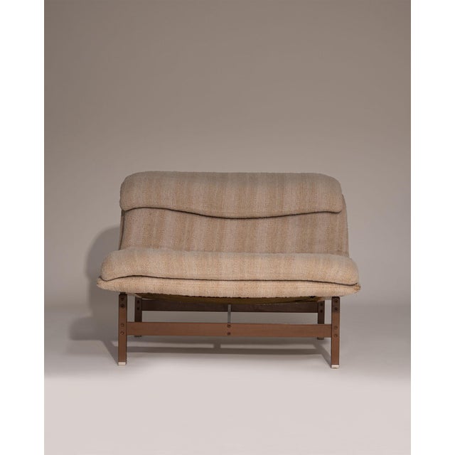 Saporiti Italia Wave Lounge Chairs by Giovanni Offredi for Saporiti, 1970s, Set of 2 For Sale - Image 4 of 13